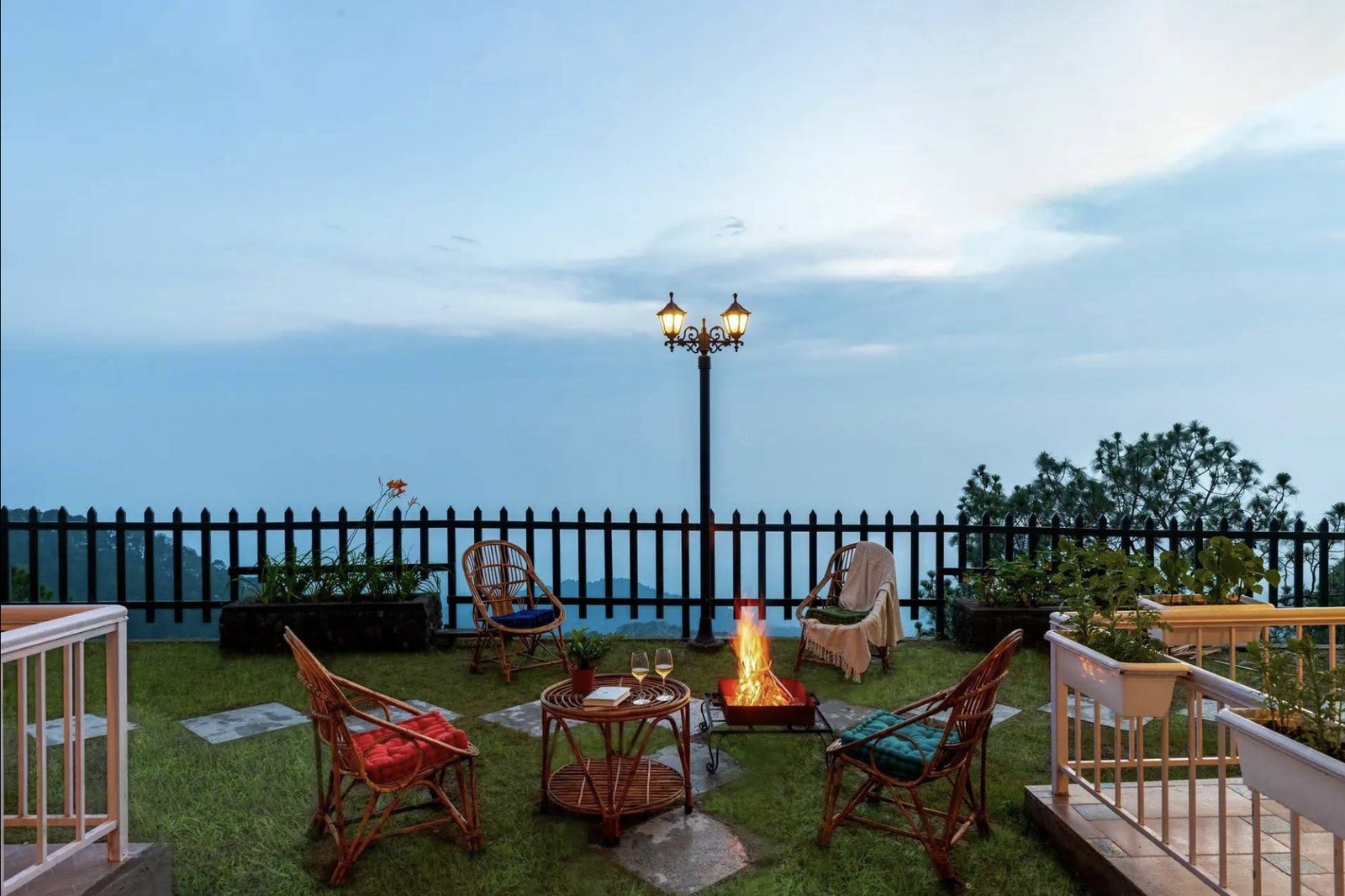 Evenings at the villa